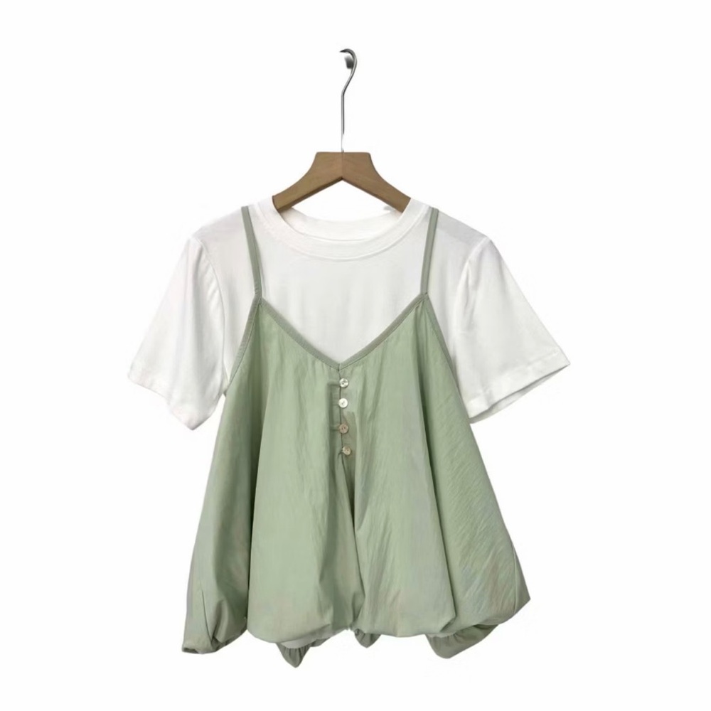 Green Layered Camisole Top